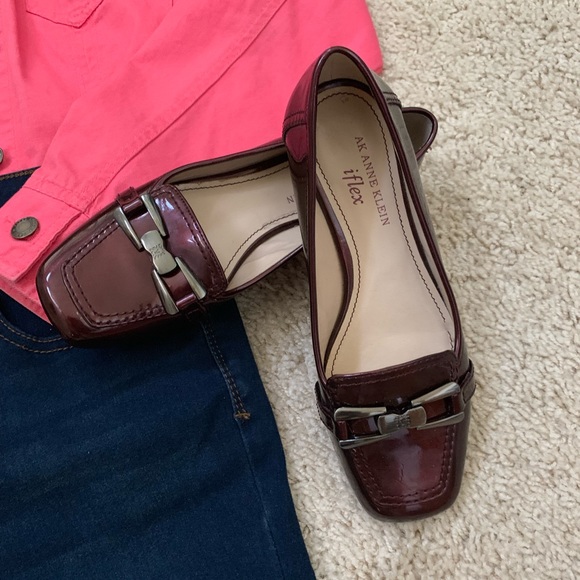 “ANNE KLEIN” 💕 IFlex, Dark maroon mule/loafer - Picture 3 of 8